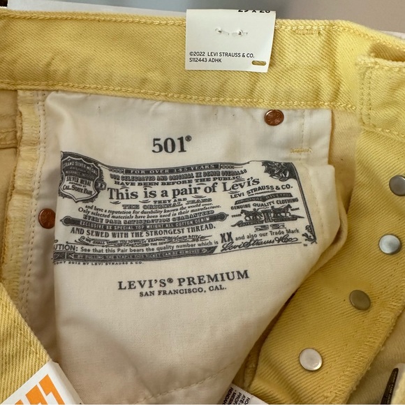 Free People x Levi’s Fresh 501 Original Cropped Jeans Size 29 - Picture 7 of 10